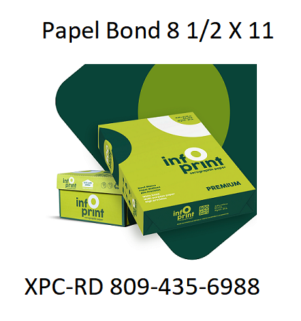 Ventas de papel bond 8 1/2 X11